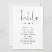 Penseelkalligrafietabel Aantal Kaarten in het pens (Voorkant)