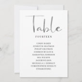 Penseelkalligrafietabel Aantal Kaarten in het pens (Achterkant)