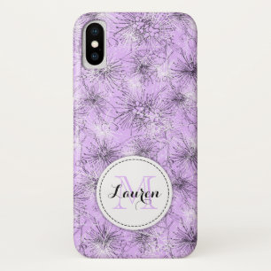 Penseelkersen lilly-pilly floral lila iphone case
