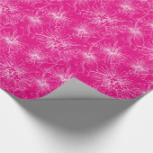 Penseelkersen lilly-pilly roze witte patroonomhuls cadeaupapier (Hoek)