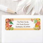 Penseelkunst van Herfst voor Thanksgiving Etiket (Insitu)