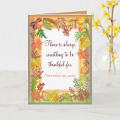 Penseelkunst van Herfst voor Thanksgiving Kaart (Gele Bloem)