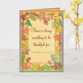 Penseelkunst van Herfst voor Thanksgiving Kaart (Gele Bloem)