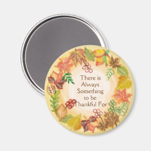 Penseelkunst van Herfst voor Thanksgiving Magneet (Voorkant / Achterkant)