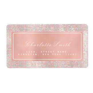 Penseelkus roze rozenroodroodroodterugzendadreslab etiket