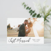 penseelletje Gewoon trouwfeest Bedankkaart (Staand voorkant)