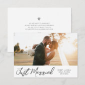 penseelletje Gewoon trouwfeest Bedankkaart (Voorkant / Achterkant)