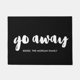 Penseellettertype Ga weg Deurmat