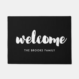 Penseellettertype Welkom Deurmat
