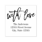 Penseelliefhebber gepersonaliseerde rubberen stemp  zelfinktende stempel (Design)