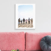 Penseellijnen penseelstreek Lijst Aangepaste foto Canvas Afdruk (Insitu (Woonkamer))