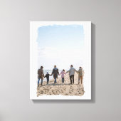 Penseellijnen penseelstreek Lijst Aangepaste foto Canvas Afdruk (Voorkant)