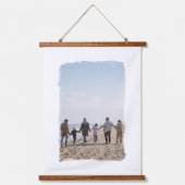 Penseellijnen penseelstreek Lijst Aangepaste foto Hangend Wandkleed (Voorkant)