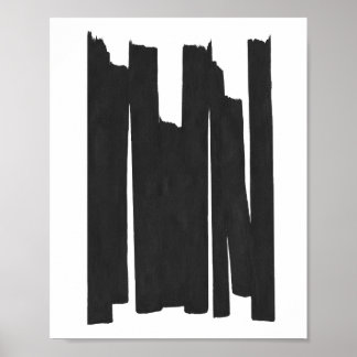 Penseellijnen Poster