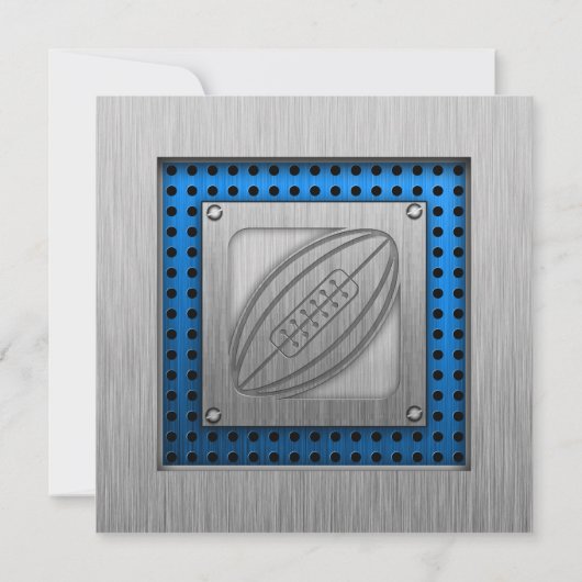 Penseelmetaal-kijk Rugby Kaart (Achterkant)