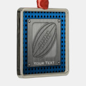 Penseelmetaal-kijk Rugby Metalen Ornament (Rechts)