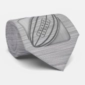 Penseelmetaal-kijk Rugby Stropdas (Opgerold)