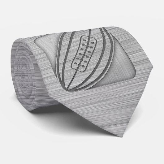 Penseelmetaal-kijk Rugby Stropdas (Opgerold)