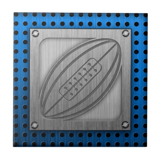 Penseelmetaal-kijk Rugby Tegeltje (Voorkant)