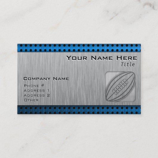 Penseelmetaal-kijk Rugby Visitekaartje (Voorkant)