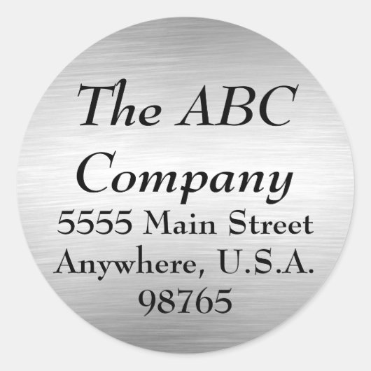 Penseelmetalen Adresetiketten stickers (Voorkant)