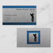 Penseelmetalen blik Golf Visitekaartje (Voorkant / Achterkant)