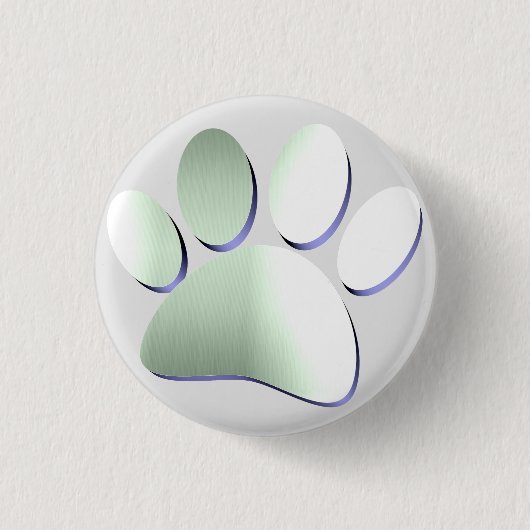 Penseelmetalen dog afdrukken ronde button 3,2 cm (Voorkant)