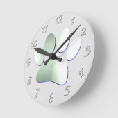 Penseelmetalen dog afdrukken ronde klok (Hoek)