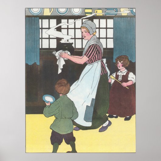 Penseelpap warm, paaspap koud poster (Voorkant)