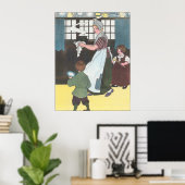 Penseelpap warm, paaspap koud poster (Thuiskantoor)