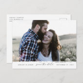 Penseelrand Het Briefkaart Datum opslaan (Voorkant / Achterkant)