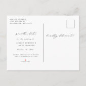 Penseelrand Het Briefkaart Datum opslaan (Achterkant)