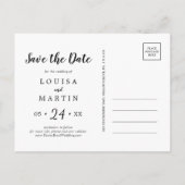 Penseelrode kerst bewaren de Datum Foto Feestdagenkaart (Achterkant)