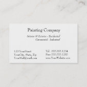 Penseelrode kleur tekenen - Hartelijk dank voor ka Visitekaartje (Achterkant)