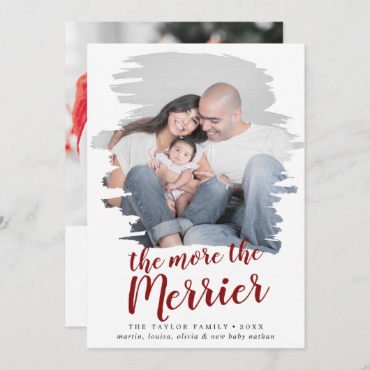 Penseelrood meer de aankondiging van de Merrier Bi (Voorkant / Achterkant)