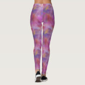 Penseelschildereffect paarse Yoga-Leggings Leggings (Achterkant)
