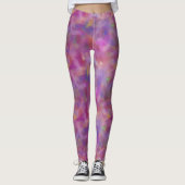 Penseelschildereffect paarse Yoga-Leggings Leggings (Voorkant)