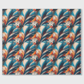 Penseelschilderpatroon Cadeaupapier (Vlak)