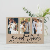 Penseelscript 3 Fotoweddenschap en Bedankt Kraft (Staand voorkant)