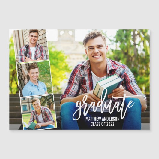 Penseelscript 4 Aankondiging van Afstuderen foto's (Voorkant)