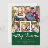 Penseelscript 4 Fotografie groene kerst Kaart SB (Voorkant)