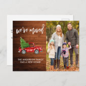 Penseelscript bijtend adres Rode vrachtwagen foto  Briefkaart (Voorkant / Achterkant)