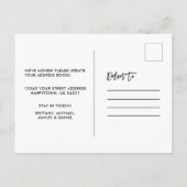 Penseelscript bijtend adres Rode vrachtwagen foto  Briefkaart (Achterkant)