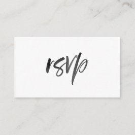 Penseelscript Bruiloft RSVP Informatiekaartje