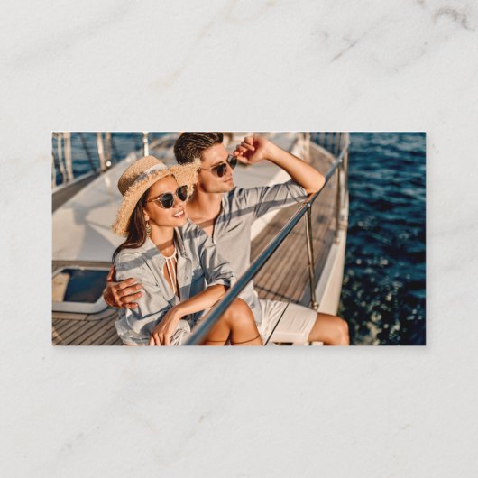 Penseelscript bruiloft Website QR Foto Taupe Informatiekaartje (Achterkant)