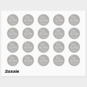 Penseelscript Casual bedankt Ronde Sticker (Vel)