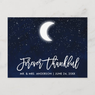 Penseelscript Celestial Wedding Forever Thankful Briefkaart