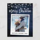 Penseelscript: direct camera, paar kerst briefkaart (Voorkant)