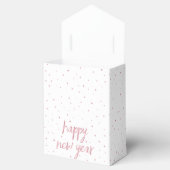 Penseelscript Faux Roos Gold Glitter Bedankdoosjes (Geopend)