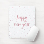 Penseelscript Faux Roos Gold Glitter Muismat (Met muis)